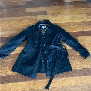 Black rain coat